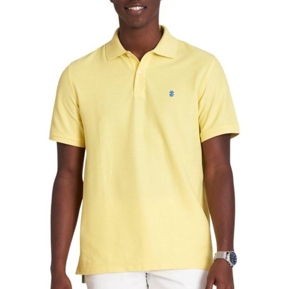 IZOD Mens Solid Advantage Performance Polo Shirt Large Yellow, XXL - Picture 1 of 5
